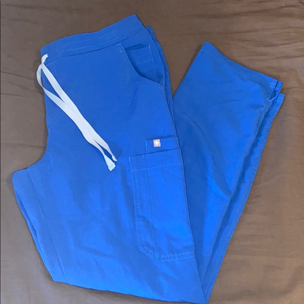 Royal Blue Figs Scrub Bottoms